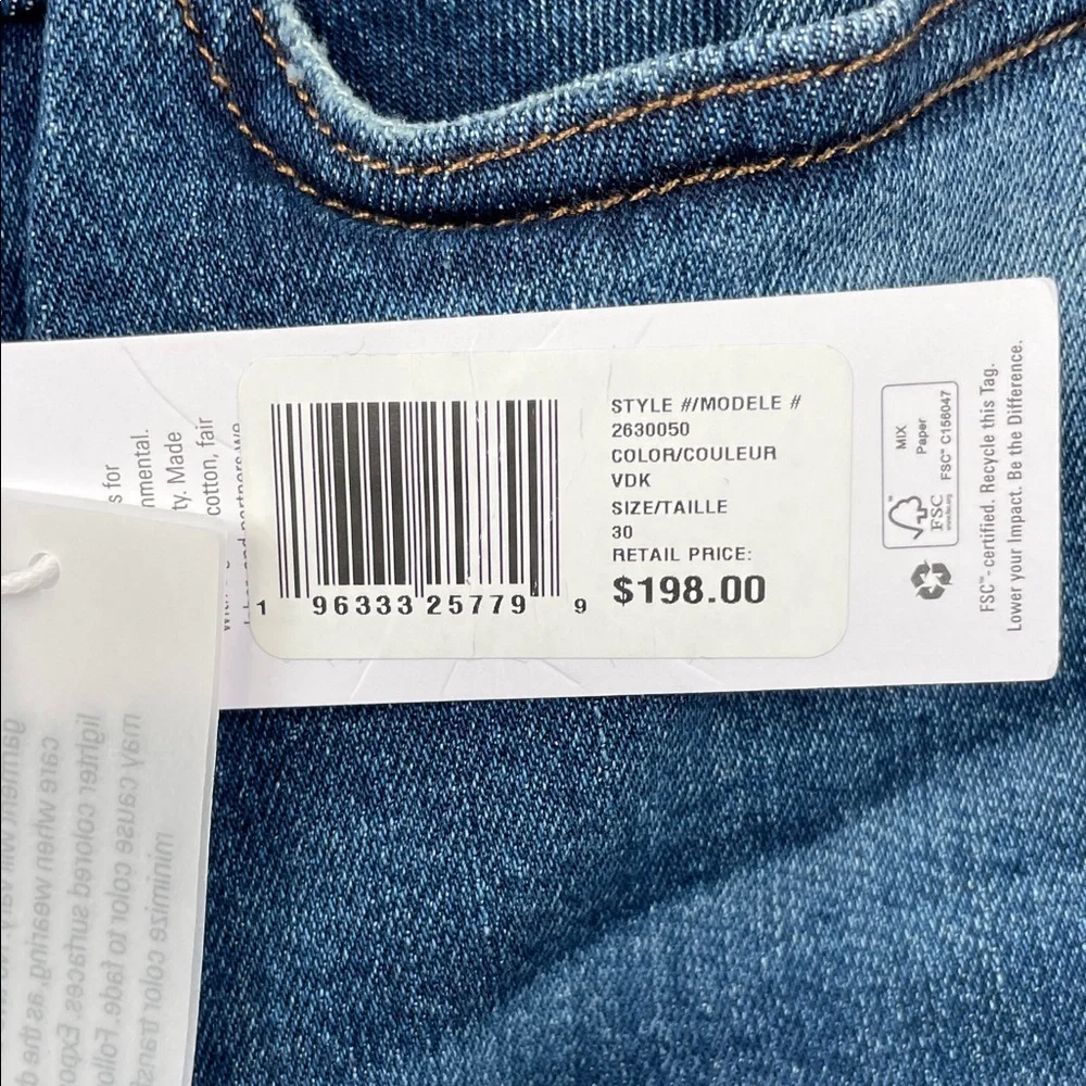 NEW Outerknown 29/8‎ Women's VDK Classic Denim Skinny Jeans